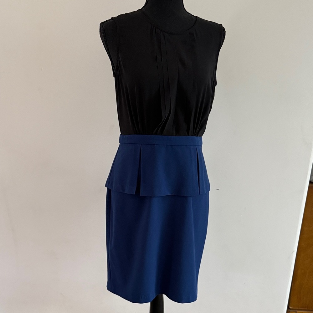 Women’s BCBG two tone peplum dress size 6